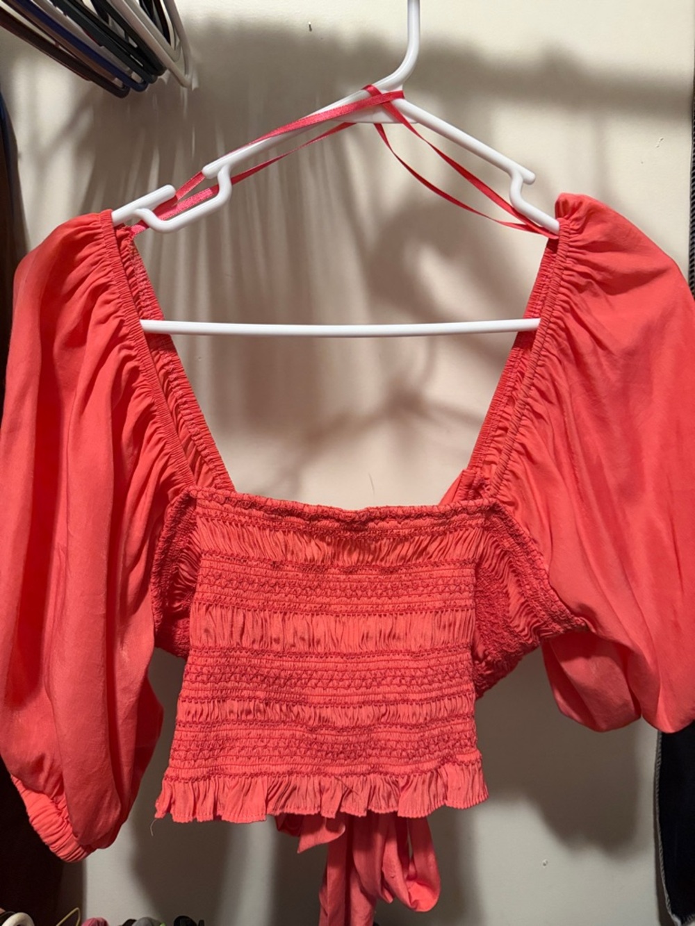 Orange crop top